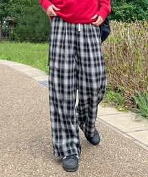 ABYS | チェックイージーパンツ(その他パンツ)