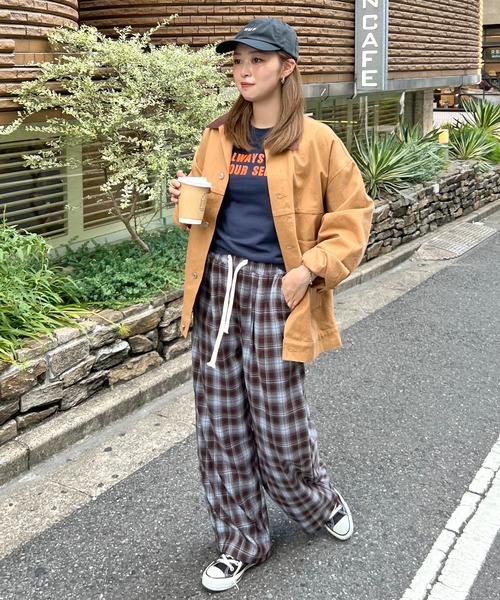 ABYS(アビス)の「チェックイージーパンツ(その他パンツ・レディース・ブラック/ブラウン・LARGE/MEDIUM)」の8枚目の写真