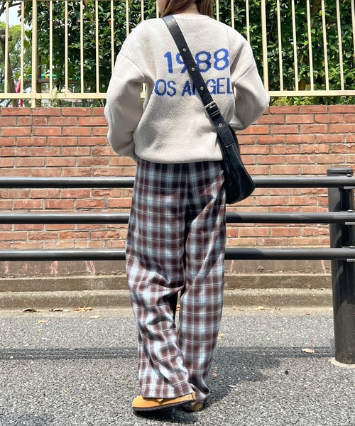ABYS(アビス)の「チェックイージーパンツ(その他パンツ・レディース・ブラック/ブラウン・LARGE/MEDIUM)」の12枚目の写真