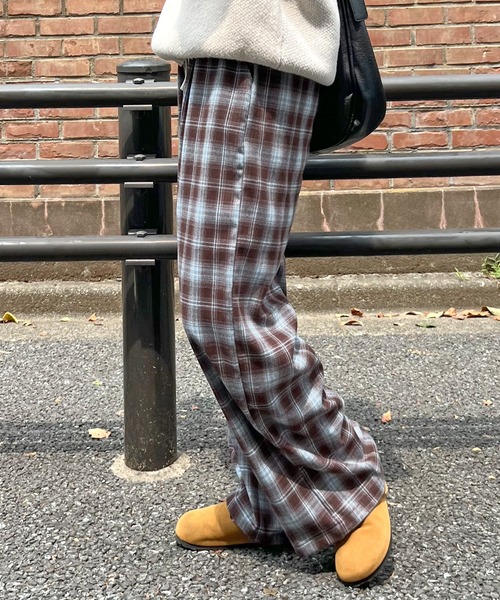 ABYS(アビス)の「チェックイージーパンツ(その他パンツ・レディース・ブラック/ブラウン・LARGE/MEDIUM)」の15枚目の写真