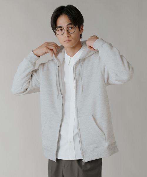 LIL VENDARS(リルヴェンダース)の「Buyer's Select / カルボアワイドジップアップパーカー(パーカー・メンズ・オートミール/スミクロ/ネイビー・L/M/2L)」の2枚目の写真