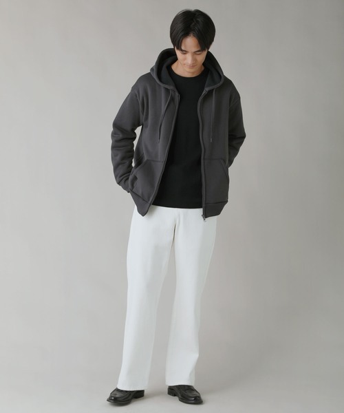 LIL VENDARS(リルヴェンダース)の「Buyer's Select / カルボアワイドジップアップパーカー(パーカー・メンズ・オートミール/スミクロ/ネイビー・L/M/2L)」の8枚目の写真