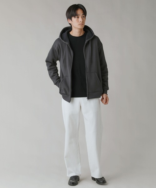 LIL VENDARS(リルヴェンダース)の「Buyer's Select / カルボアワイドジップアップパーカー(パーカー・メンズ・オートミール/スミクロ/ネイビー・L/M/2L)」の10枚目の写真