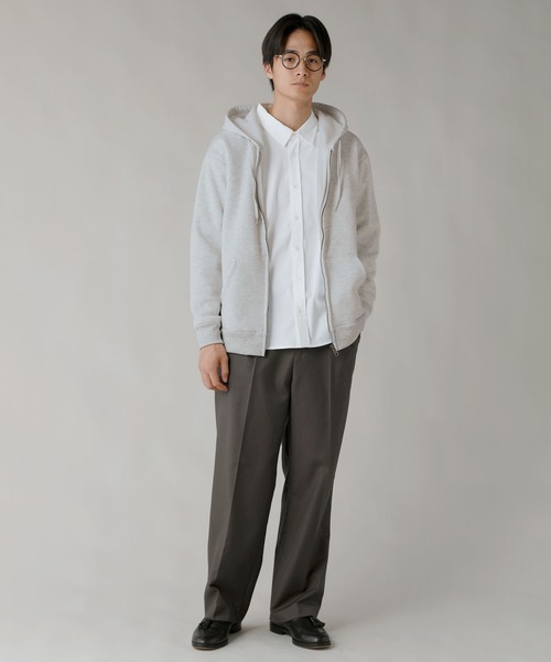 LIL VENDARS(リルヴェンダース)の「Buyer's Select / カルボアワイドジップアップパーカー(パーカー・メンズ・オートミール/スミクロ/ネイビー・L/M/2L)」の14枚目の写真