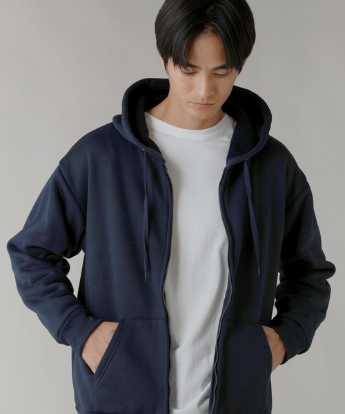 LIL VENDARS(リルヴェンダース)の「Buyer's Select / カルボアワイドジップアップパーカー(パーカー・メンズ・オートミール/スミクロ/ネイビー・L/M/2L)」の17枚目の写真