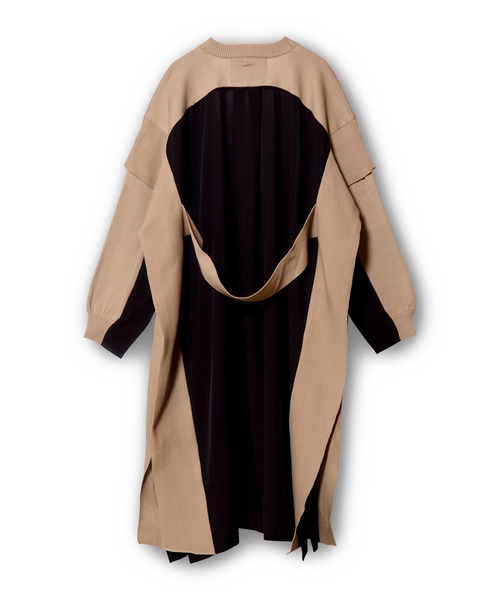 OSMOSIS（オズモーシス）の「切替ニットカーディガン（カーディガン/ボレロ・レディース・ベージュ/ライトベージュ/ブラック・ONE SIZE）」の21枚目の写真