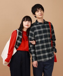 GLOBAL WORK | やわらかリッチネルレギュラーシャツ/498079(シャツ/ブラウス)