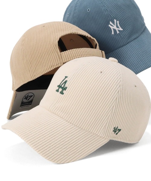 '47（フォーティーセブン）の「’47BRANDフォーティーセブン コーデュロイキャップ クリーンナップ MLB（キャップ・メンズ・ベージュ/ブルー/ネイビー/ブラック/ピンク/ホワイト系その他/ホワイト・FREE）」の3枚目の写真