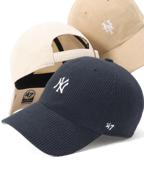 '47（フォーティーセブン）の「’47BRANDフォーティーセブン コーデュロイキャップ クリーンナップ MLB（キャップ・メンズ・ベージュ/ブルー/ネイビー/ブラック/ピンク/ホワイト系その他/ホワイト・FREE）」の5枚目の写真