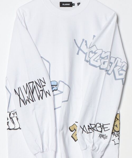 XLARGE(エクストララージ)の「GRAFFITI L/S TEE(Tシャツ/カットソー・メンズ・ホワイト/ブラック/グリーン・XL/L/M)」の22枚目の写真