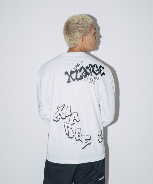 XLARGE(エクストララージ)の「GRAFFITI L/S TEE(Tシャツ/カットソー・メンズ・ホワイト/ブラック/グリーン・XL/L/M)」の19枚目の写真