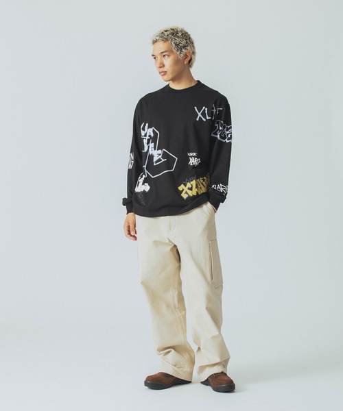 XLARGE(エクストララージ)の「GRAFFITI L/S TEE(Tシャツ/カットソー・メンズ・ホワイト/ブラック/グリーン・XL/L/M)」の12枚目の写真