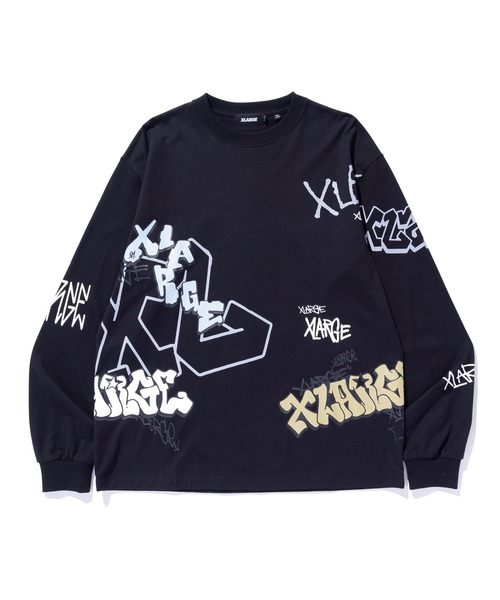 XLARGE(エクストララージ)の「GRAFFITI L/S TEE(Tシャツ/カットソー・メンズ・ホワイト/ブラック/グリーン・XL/L/M)」の16枚目の写真