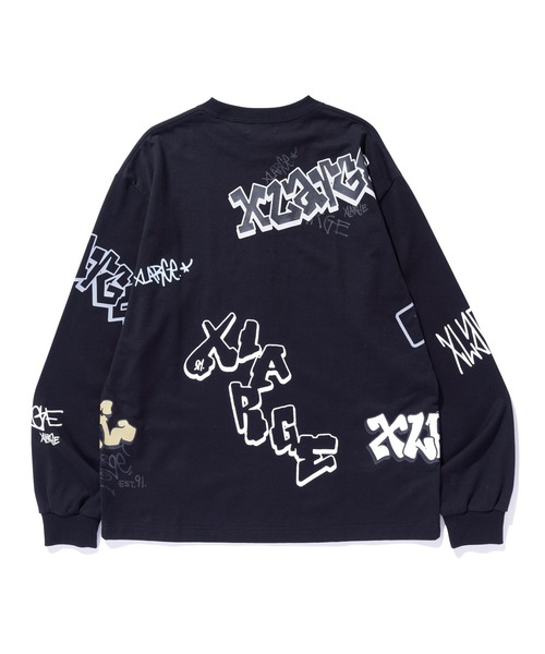 XLARGE(エクストララージ)の「GRAFFITI L/S TEE(Tシャツ/カットソー・メンズ・ホワイト/ブラック/グリーン・XL/L/M)」の17枚目の写真