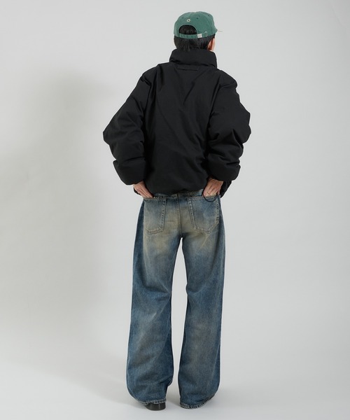 ライトダック中綿ボリュームスタンドネックブルゾン（ブルゾン