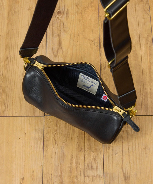Butler Verner Sails(バトラーヴァーナーセイルス)の「Butler Verner Sails バトラーバーナーセイルズ / 牛革オイルレザーショルダーバッグ 姫路レザー 日本製 / JI-3001(ショルダーバッグ・メンズ・ブラウン/ブラック・FREE)」の16枚目の写真