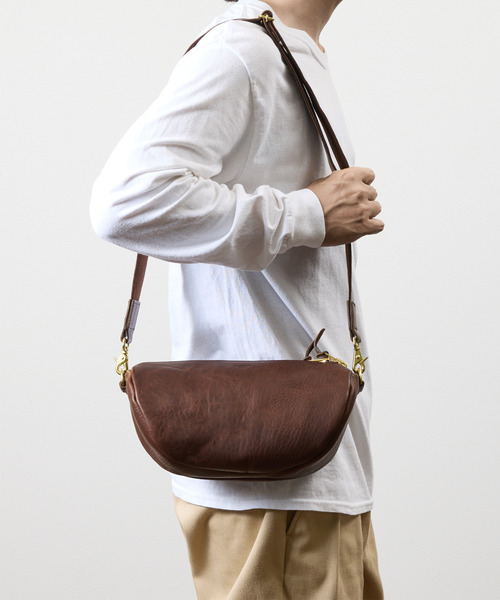 Butler Verner Sails(バトラーヴァーナーセイルス)の「Butler Verner Sails バトラーバーナーセイルズ / 牛革オイルレザーショルダーバッグ 姫路レザー 日本製 / JI-3001(ショルダーバッグ・メンズ・ブラウン/ブラック・FREE)」の21枚目の写真