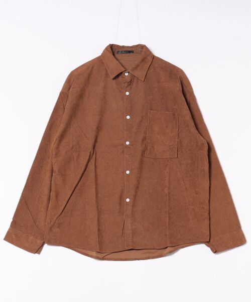 Mag.(マグ)の「【コーデュロイシャツ】(シャツ/ブラウス・メンズ・ブラウン/ブラック/グレー・MEDIUM/LARGE)」の4枚目の写真