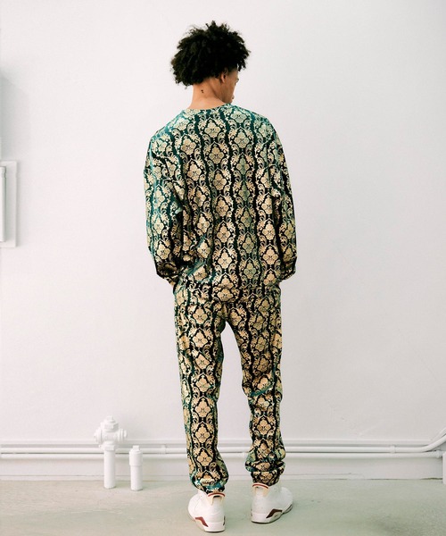 NOISE MAKER（ノイズメーカー）の「ダマスクパターンベロアパンツ（その他パンツ・メンズ・グレー/グリーン/オレンジ・XL/L/M/S）」の11枚目の写真