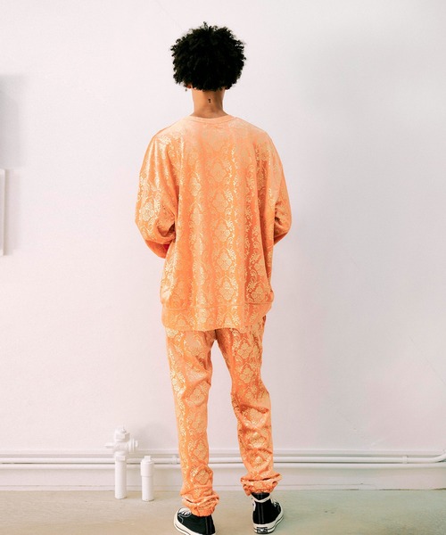 NOISE MAKER（ノイズメーカー）の「ダマスクパターンベロアパンツ（その他パンツ・メンズ・グレー/グリーン/オレンジ・XL/L/M/S）」の16枚目の写真