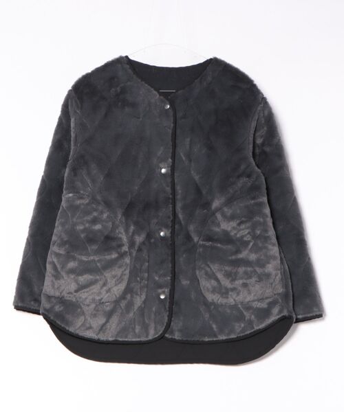 Honeys（ハニーズ）の「リバーシブルブルゾン（ブルゾン・レディース・モカ/チャコール/ライトベージュ/ブラック・L/S/M/LL）」の15枚目の写真