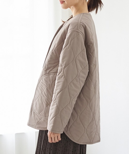 Honeys（ハニーズ）の「リバーシブルブルゾン（ブルゾン・レディース・モカ/チャコール/ライトベージュ/ブラック・L/S/M/LL）」の5枚目の写真