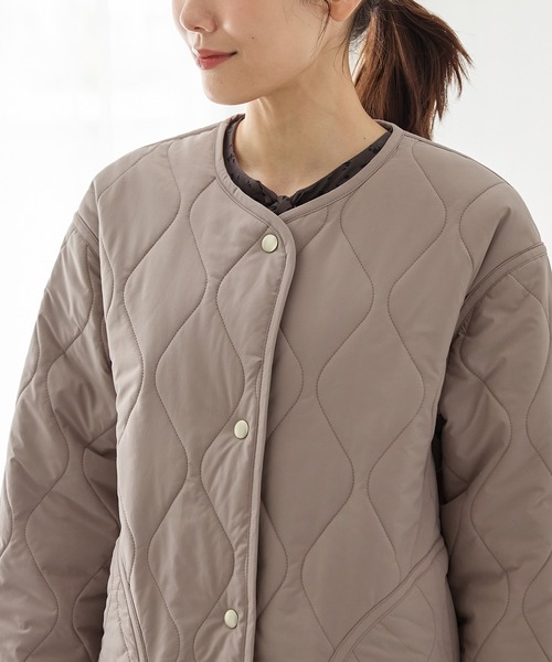 Honeys（ハニーズ）の「リバーシブルブルゾン（ブルゾン・レディース・モカ/チャコール/ライトベージュ/ブラック・L/S/M/LL）」の7枚目の写真