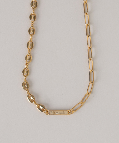 in mood（インムード）の「《NOBLE別注》in mood/インムード ミドルMIXチェーンネックレス（ネックレス・レディース・ゴールド・FREE）」の7枚目の写真