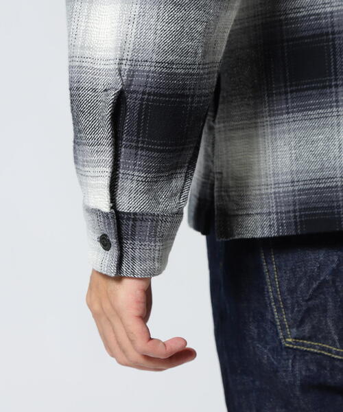AVIREX（アヴィレックス）の「OMBRE CHECK ZIP UP SHIRT / オンブレチェック ジップアップシャツ / AVIREX / アヴィレックス（シャツ/ブラウス・メンズ・ブラック/ブラウン・MEDIUM/LARGE/X-LARGE/XX-LARGE）」の13枚目の写真