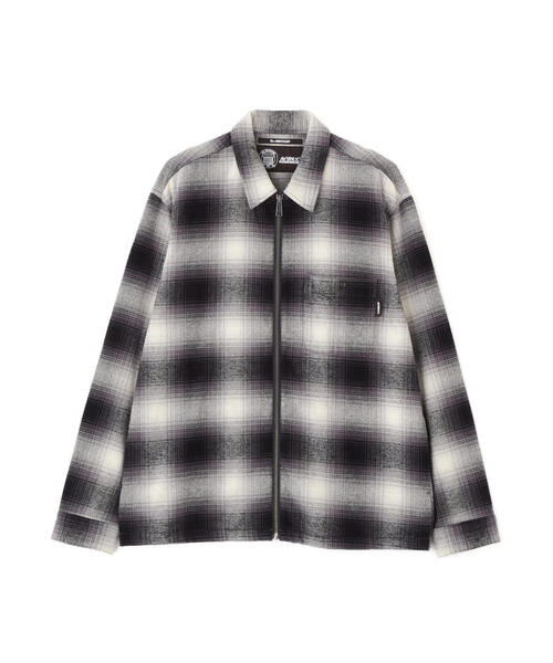 AVIREX（アヴィレックス）の「OMBRE CHECK ZIP UP SHIRT / オンブレチェック ジップアップシャツ / AVIREX / アヴィレックス（シャツ/ブラウス・メンズ・ブラック/ブラウン・MEDIUM/LARGE/X-LARGE/XX-LARGE）」の14枚目の写真