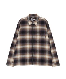 AVIREX | OMBRE CHECK ZIP UP SHIRT / オンブレチェック ジップアップシャツ / AVIREX / アヴィレックス(シャツ/ブラウス)