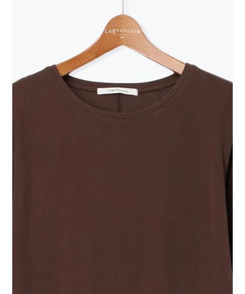 Lugnoncure（ルノンキュール）の「クルーネックロングワンピース（ワンピース・レディース・ブラウン/チャコールグレー・F）」の9枚目の写真