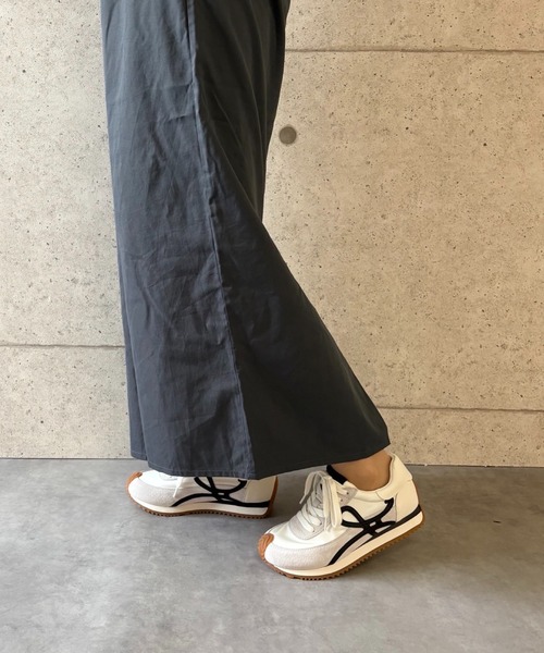 ALL BLACK（オールブラック）の「【厚底/4cm/カップインソール】ローカット ラインスニーカー（スニーカー・レディース・ホワイト/ブルー・37/39/38/36）」の12枚目の写真