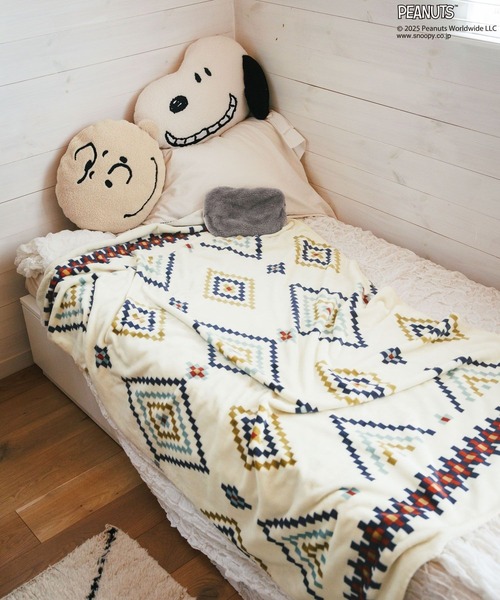 PEANUTS（ピーナッツ）の「【PEANUTS×BAYFLOW】FACEクッション(WEB限定)（クッション/クッションカバー・レディース・ホワイト/ブラウン・ONESIZE）」の8枚目の写真