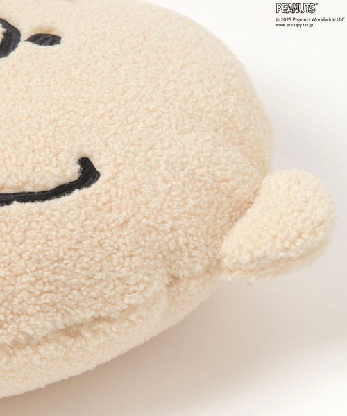 PEANUTS（ピーナッツ）の「【PEANUTS×BAYFLOW】FACEクッション(WEB限定)（クッション/クッションカバー・レディース・ホワイト/ブラウン・ONESIZE）」の4枚目の写真