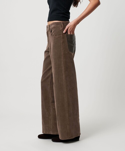 ATTISESSIONバッグピンチ コーデュロイ パンツ ATTISESSION（アティ