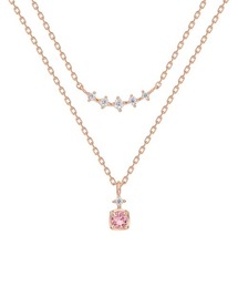 4℃（ヨンドシー）の「【10月誕生石】シルバー ネックレス 2本セット（ネックレス・レディース）」
