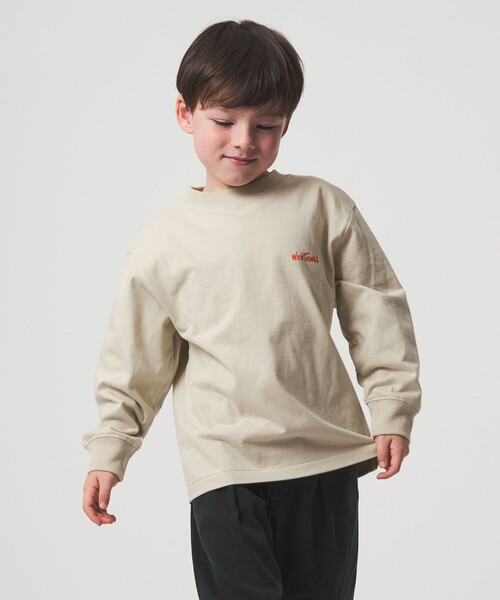 WILD THINGS(ワイルドシングス)の「<WILD THINGS>プリント ロングTシャツ / キッズ 110cm-130cm(Tシャツ/カットソー・キッズ・ナチュラル/ライトブルー/パープル・XS(110-120cm)/S(120-130cm))」の13枚目の写真