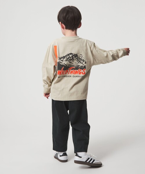 WILD THINGS(ワイルドシングス)の「<WILD THINGS>プリント ロングTシャツ / キッズ 110cm-130cm(Tシャツ/カットソー・キッズ・ナチュラル/ライトブルー/パープル・XS(110-120cm)/S(120-130cm))」の14枚目の写真