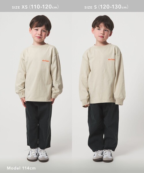 WILD THINGS(ワイルドシングス)の「<WILD THINGS>プリント ロングTシャツ / キッズ 110cm-130cm(Tシャツ/カットソー・キッズ・ナチュラル/ライトブルー/パープル・XS(110-120cm)/S(120-130cm))」の15枚目の写真