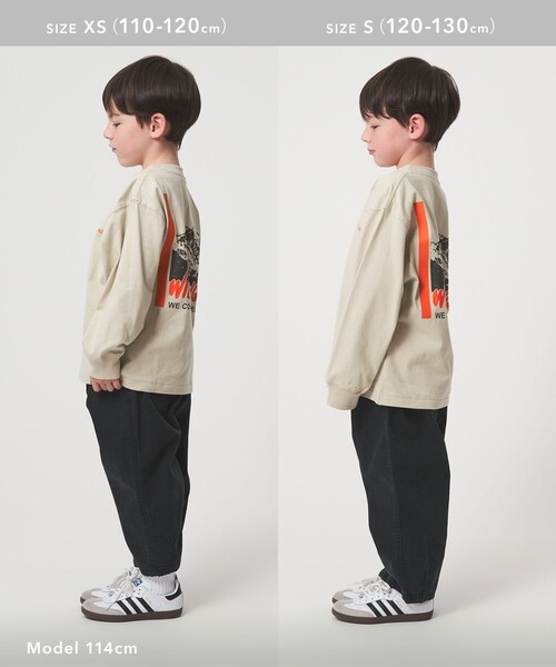 WILD THINGS(ワイルドシングス)の「<WILD THINGS>プリント ロングTシャツ / キッズ 110cm-130cm(Tシャツ/カットソー・キッズ・ナチュラル/ライトブルー/パープル・XS(110-120cm)/S(120-130cm))」の16枚目の写真