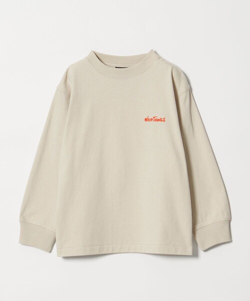 WILD THINGS(ワイルドシングス)の「<WILD THINGS>プリント ロングTシャツ / キッズ 110cm-130cm(Tシャツ/カットソー・キッズ・ナチュラル/ライトブルー/パープル・XS(110-120cm)/S(120-130cm))」の7枚目の写真