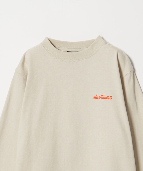 WILD THINGS(ワイルドシングス)の「<WILD THINGS>プリント ロングTシャツ / キッズ 110cm-130cm(Tシャツ/カットソー・キッズ・ナチュラル/ライトブルー/パープル・XS(110-120cm)/S(120-130cm))」の8枚目の写真