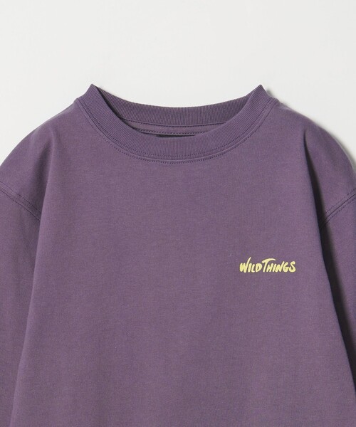 WILD THINGS(ワイルドシングス)の「<WILD THINGS>プリント ロングTシャツ / キッズ 110cm-130cm(Tシャツ/カットソー・キッズ・ナチュラル/ライトブルー/パープル・XS(110-120cm)/S(120-130cm))」の11枚目の写真