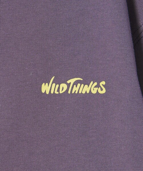 WILD THINGS(ワイルドシングス)の「<WILD THINGS>プリント ロングTシャツ / キッズ 110cm-130cm(Tシャツ/カットソー・キッズ・ナチュラル/ライトブルー/パープル・XS(110-120cm)/S(120-130cm))」の12枚目の写真