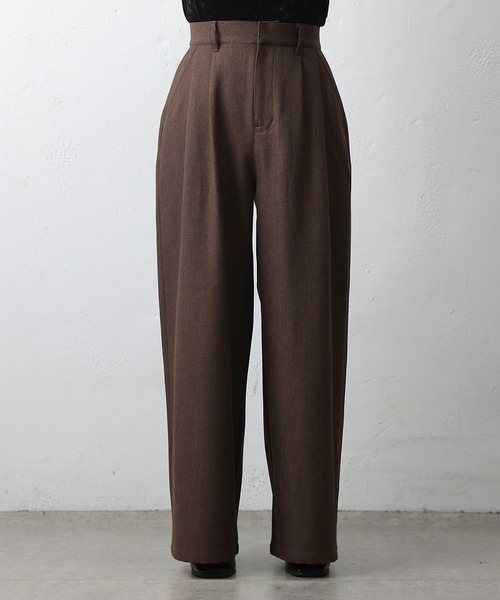 COLONY 2139（コロニートゥーワンスリーナイン）の「2タックワイドスラックス（スラックス・レディース・ブラック/チャコールグレー/ブラウン・SMALL/MEDIUM/LARGE）」の5枚目の写真