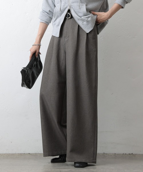 COLONY 2139（コロニートゥーワンスリーナイン）の「2タックワイドスラックス（スラックス・レディース・ブラック/チャコールグレー/ブラウン・SMALL/MEDIUM/LARGE）」の22枚目の写真