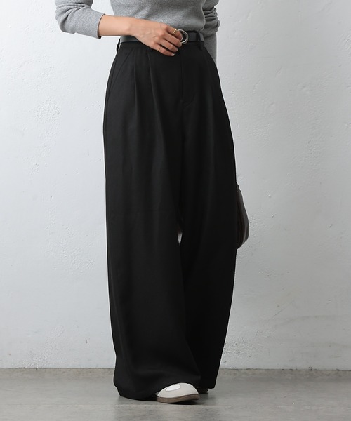 COLONY 2139（コロニートゥーワンスリーナイン）の「2タックワイドスラックス（スラックス・レディース・ブラック/チャコールグレー/ブラウン・SMALL/MEDIUM/LARGE）」の16枚目の写真