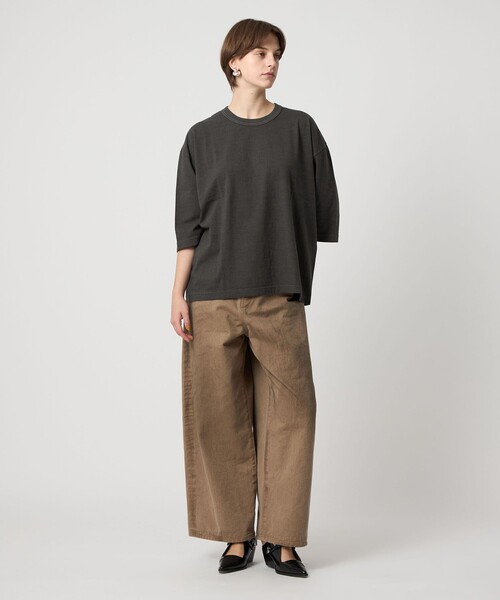 FilMelange（フィルメランジェ）の「＜FilMelange for ASTRAET＞BIG クルーネックTシャツ（Tシャツ/カットソー・レディース・ライトピンク/ダークグレー/モカ・FREE）」の5枚目の写真