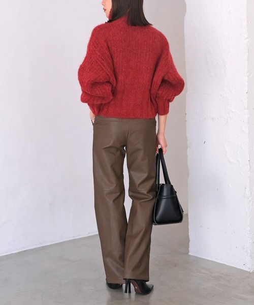 AKTE（アクテ）の「フェイクレザーパンツ（その他パンツ・レディース・モカ/ブラック・1/2/2T）」の15枚目の写真